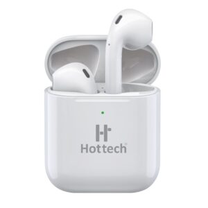 Mobile White Hottech Bluetooth Earpods With Cover